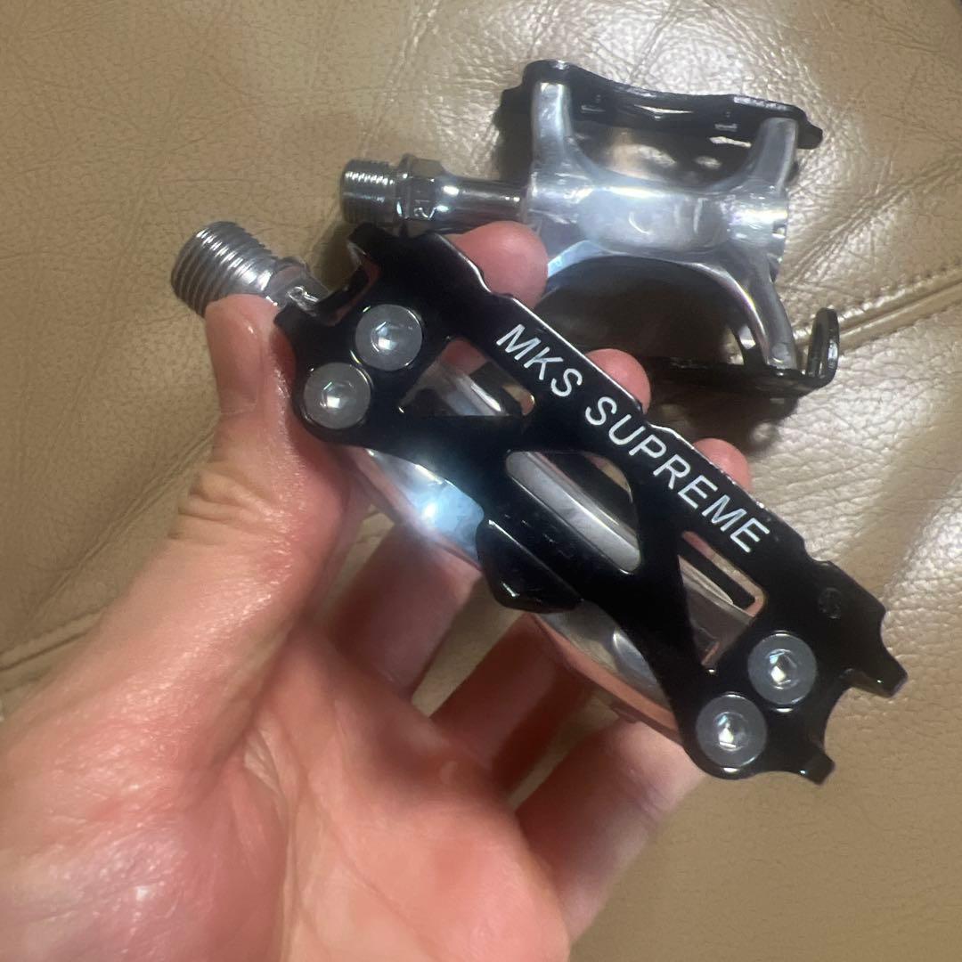 競輪　シュプリームペダル　軽剛トークリップMサイズ
