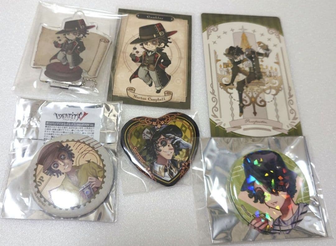 第五人格 探鉱者 バトラーズカフェ スイパラ 缶バッジ アクリルスタンド