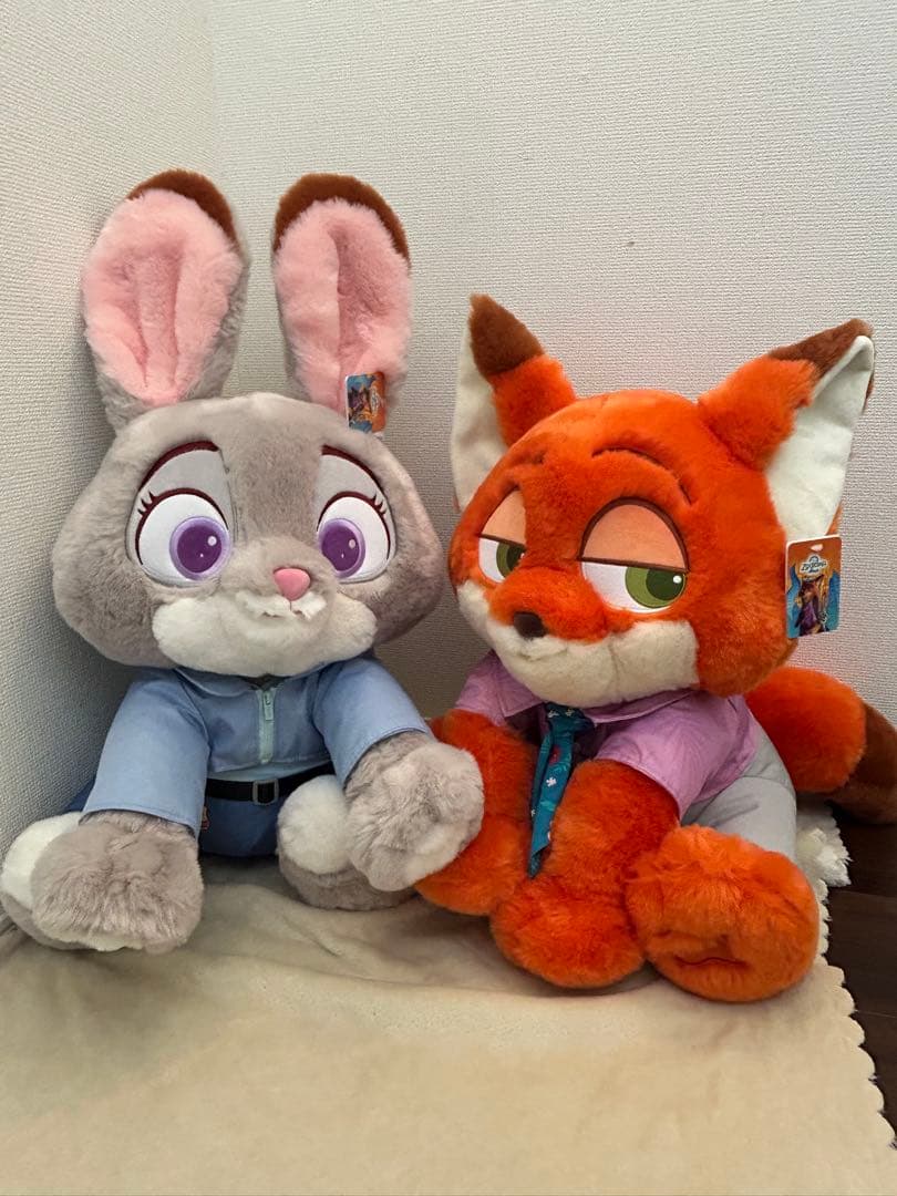 新品ズートピア2 ジュディニック ぬいぐるみ コストコ ブランケット付き