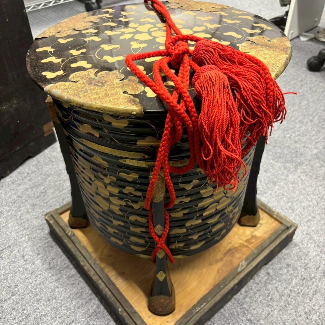 時代 行器 ほかい 漆塗 金蒔絵 日本美術 アンティーク 古道具 工芸品 ①