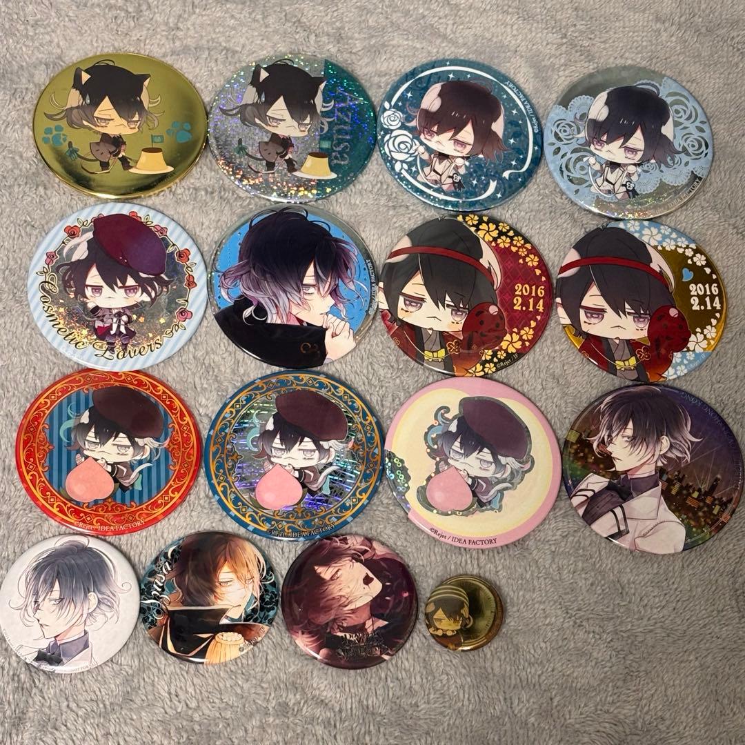 【画像4枚】DIABOLIKLOVERS 無神アズサ 缶バッジ セット