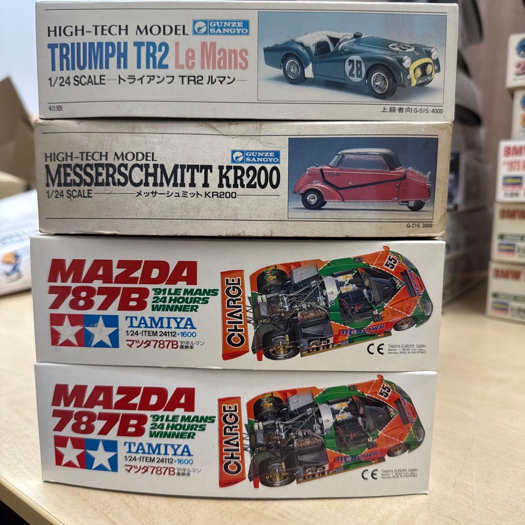 21 タミヤ　マツダ787b グンゼ　トライアンフ　メッサーシュミット