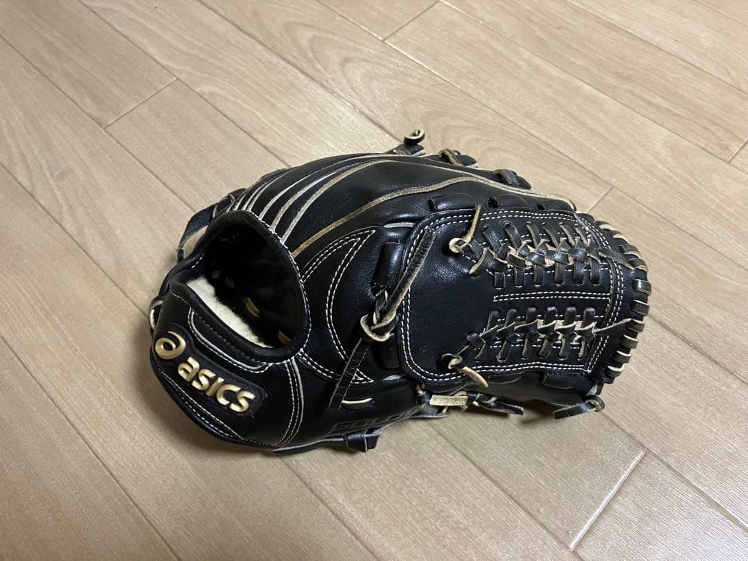 asics GOLDSTAGE 硬式グローブ 黒
