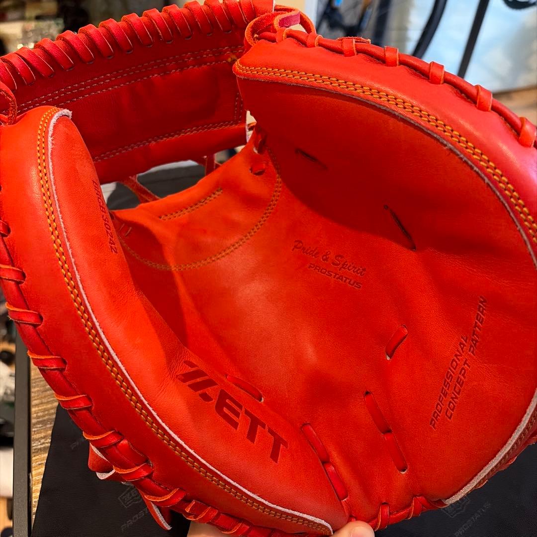 【激安】ZETTゼットプロステータス軟式キャッチャーミット硬式可　おまけ付き