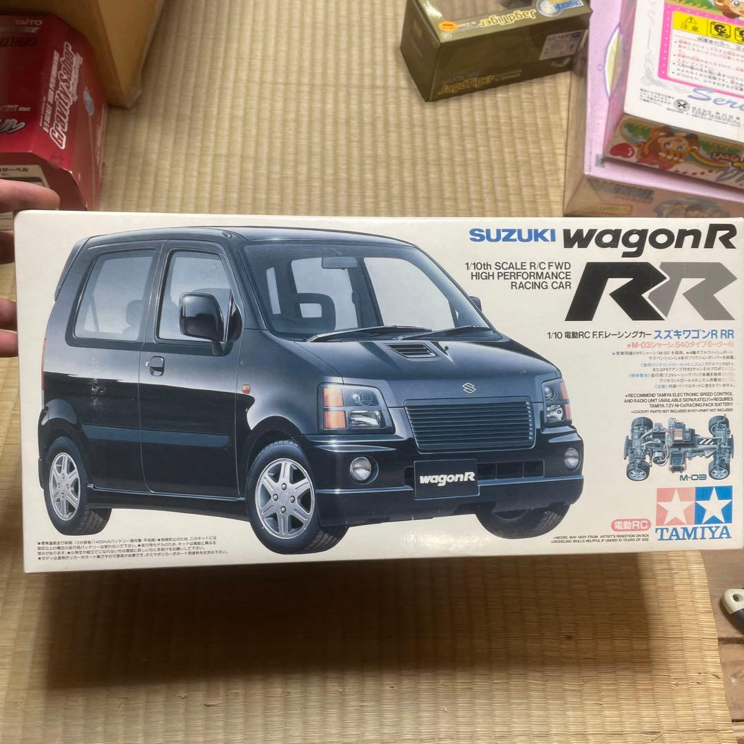 タミヤ 1/10 電動RC F.F.レーシングカー　スズキワゴンR RR