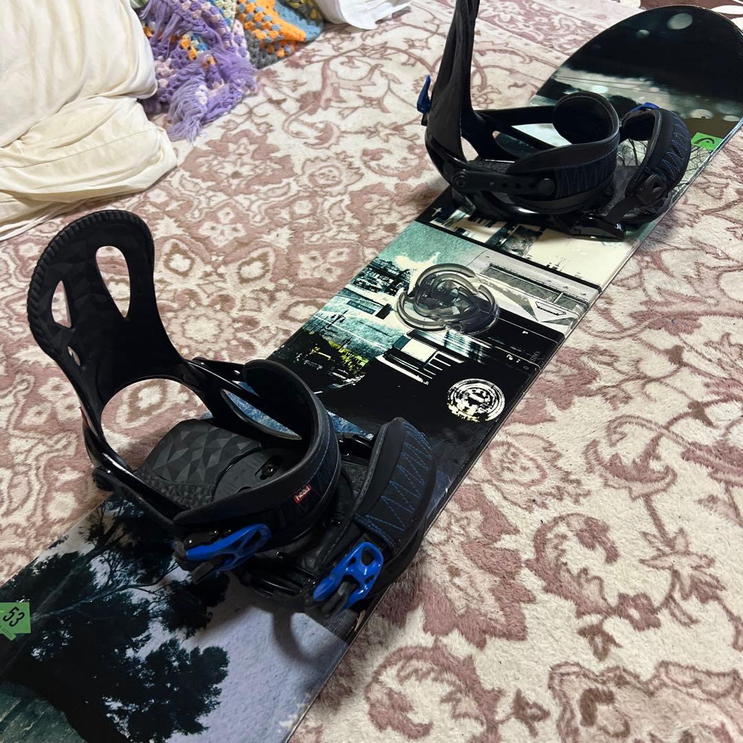 美品 HEAD STR 153cm バイン付 スノーボードセット ビギナー