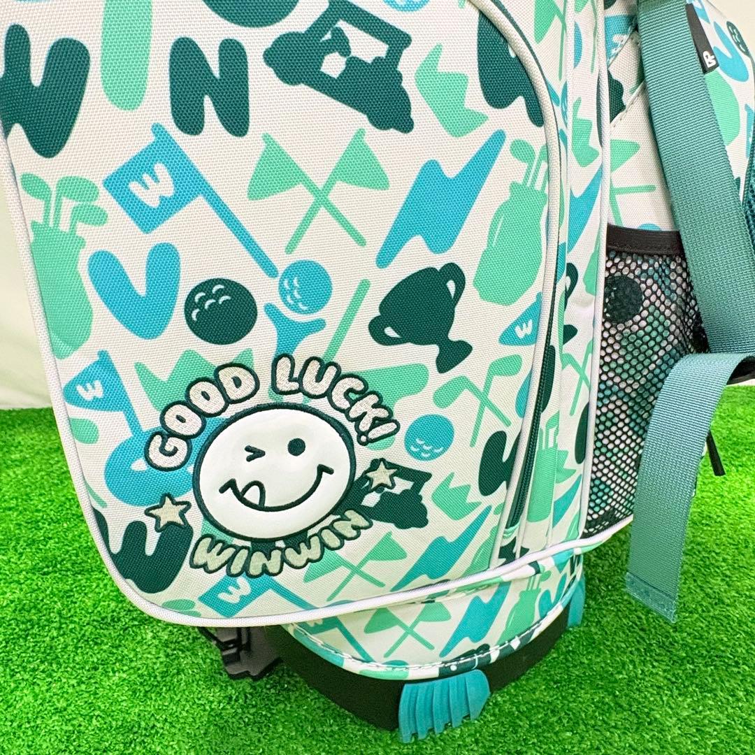 WINWIN GOLF ハッピーゴルフ スタンドキャディバッグ ミントグリーン