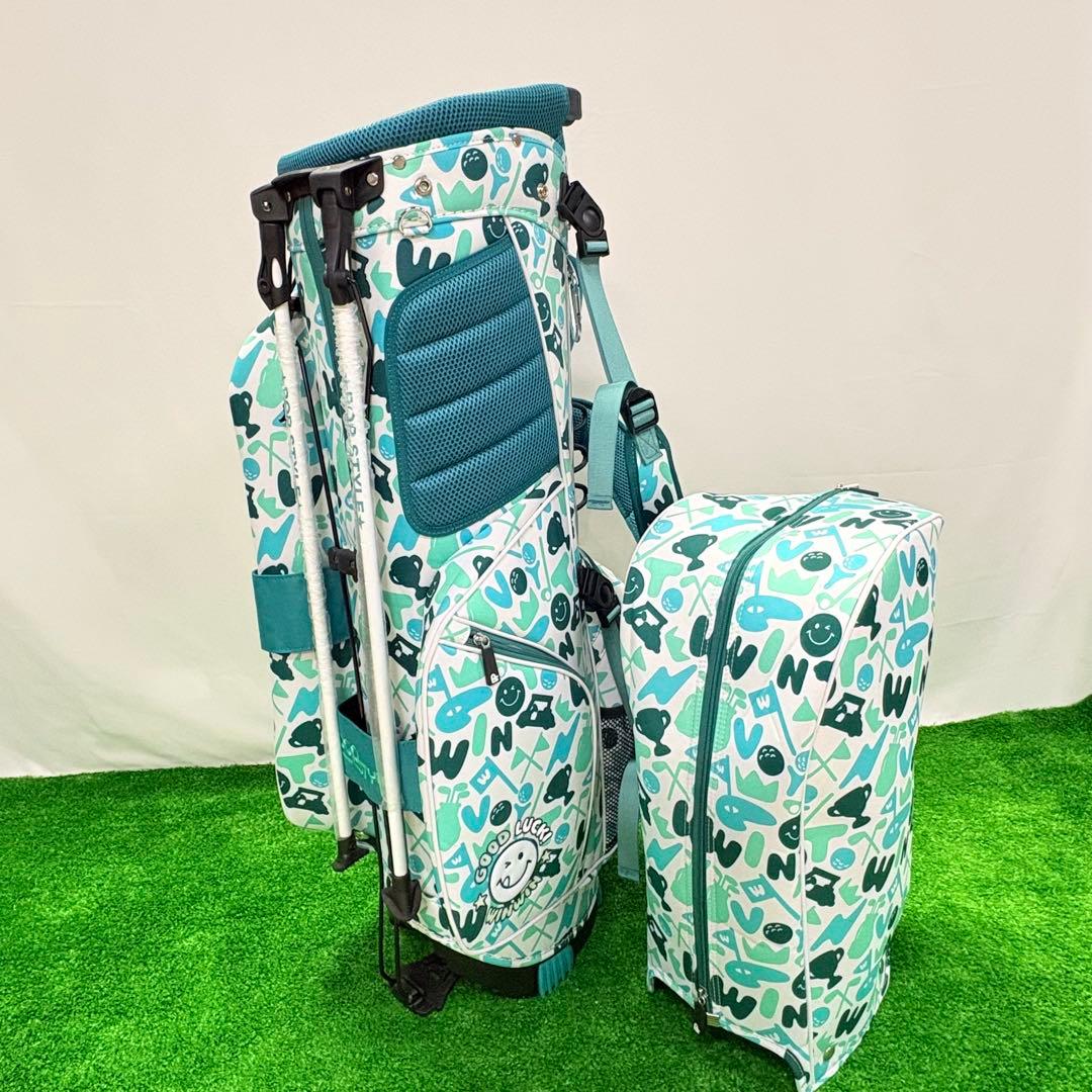 WINWIN GOLF ハッピーゴルフ スタンドキャディバッグ ミントグリーン