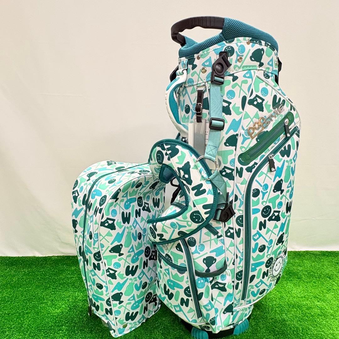 WINWIN GOLF ハッピーゴルフ スタンドキャディバッグ ミントグリーン