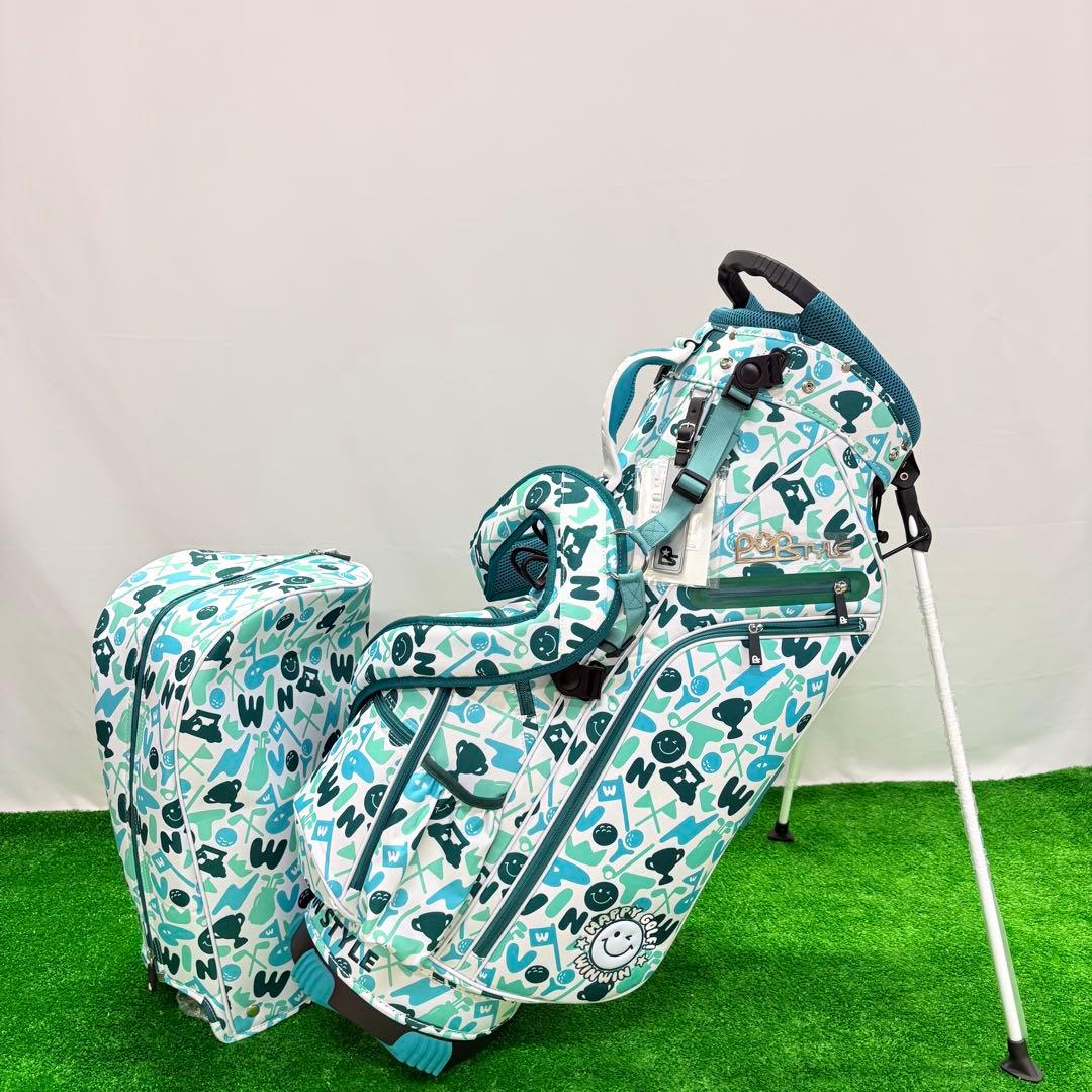 WINWIN GOLF ハッピーゴルフ スタンドキャディバッグ ミントグリーン