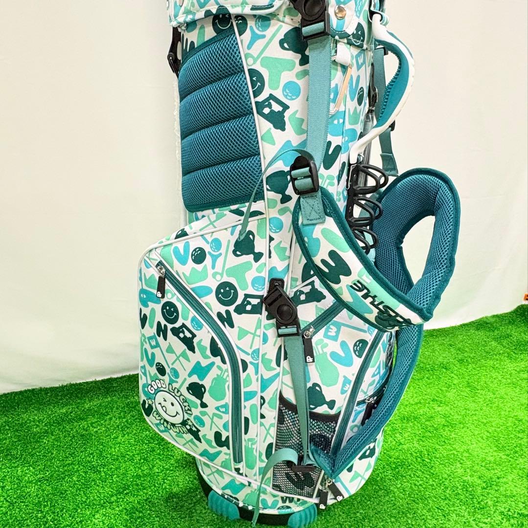 WINWIN GOLF ハッピーゴルフ スタンドキャディバッグ ミントグリーン