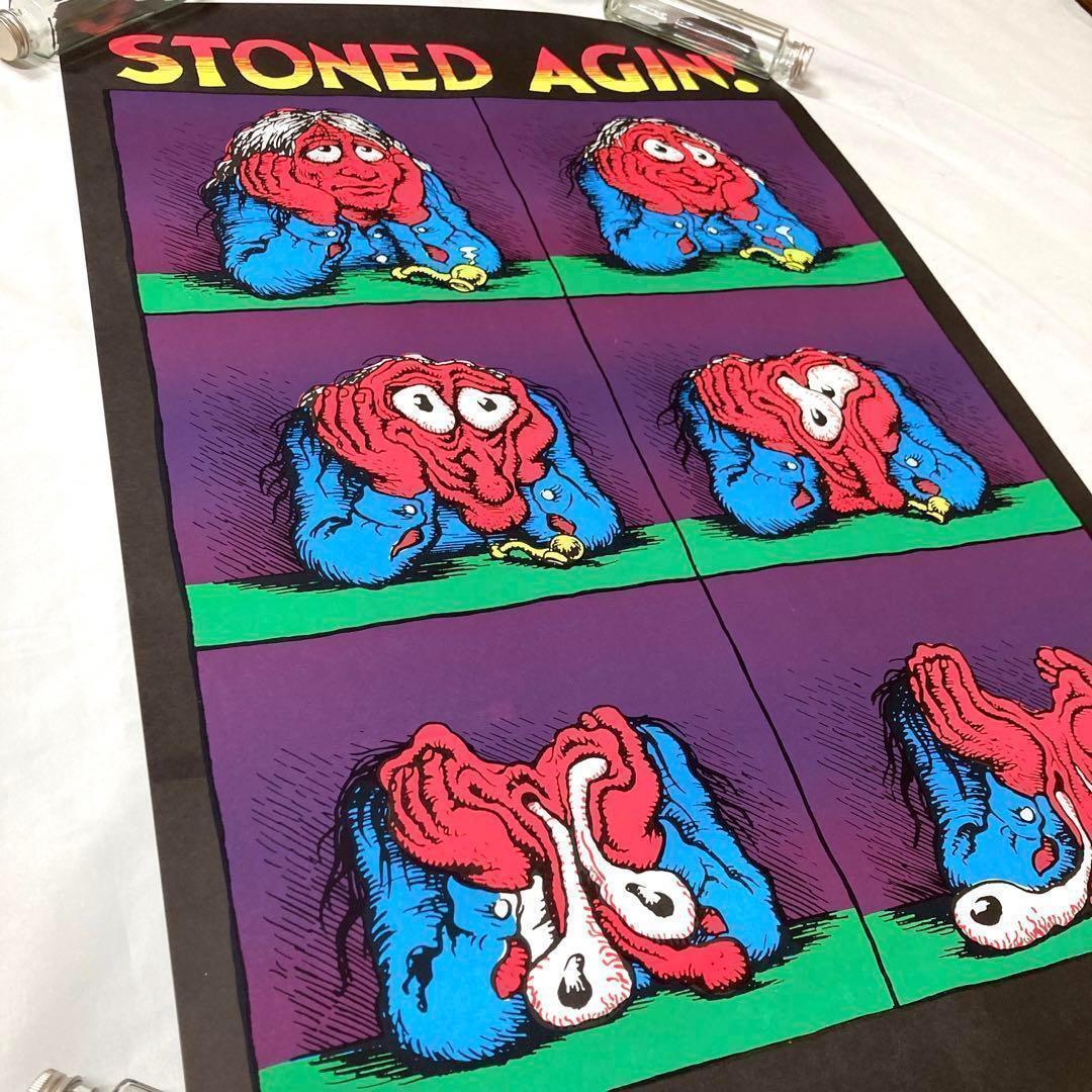 ロバートクラム 『STONE AGIN!』ブラックライト ポスター