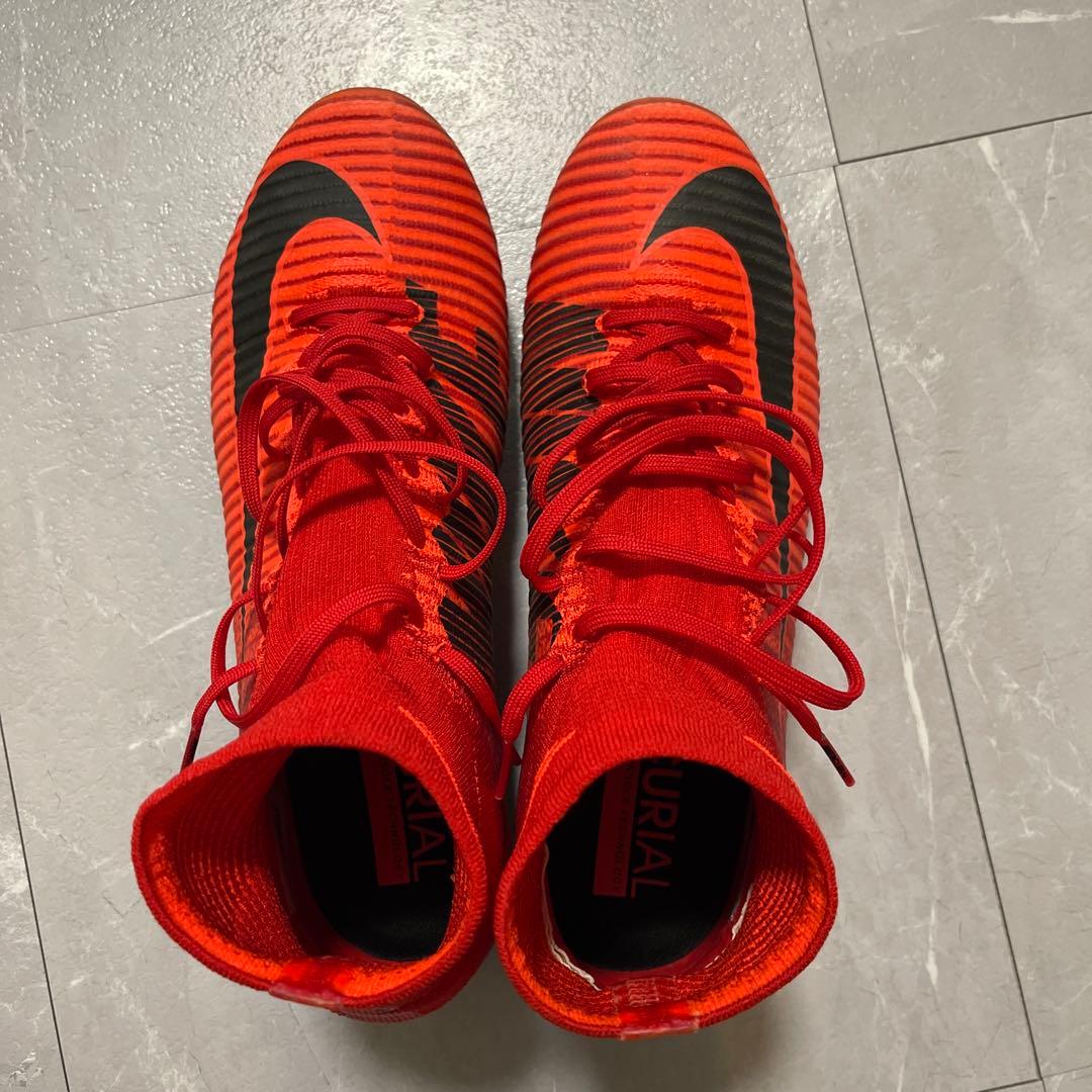 Nike Mercurial レッド/ブラック スパイク 26.5