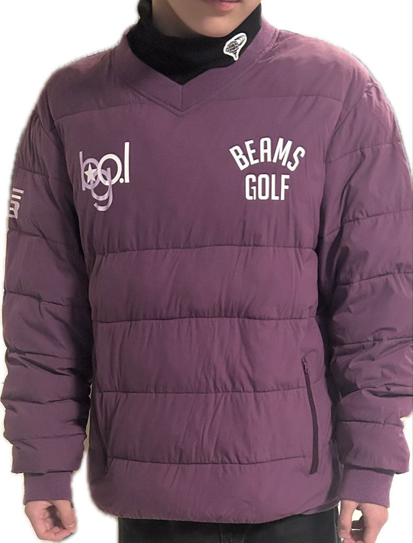 BEAMS GOLF ビームスゴルフ ダウンジャケット パープル Lサイズ