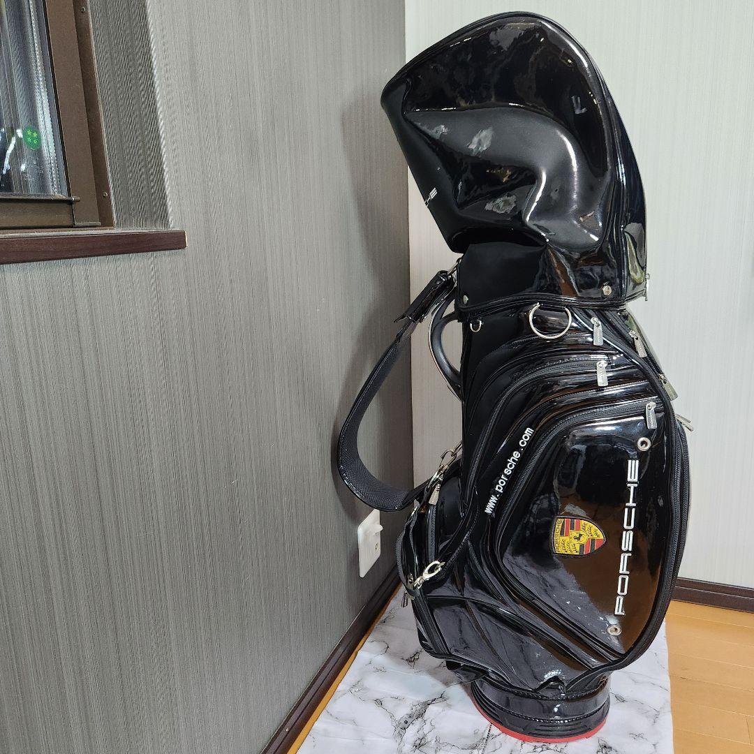 【非売品】PORSCHE ポルシェ ゴルフバッグ エナメル キャディバッグ