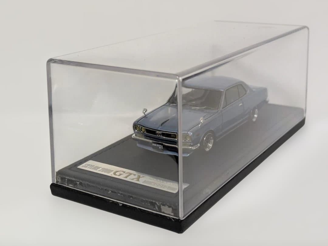 イグニッション モデル 1/43 スカイライン 2000GT-X KGC10 青