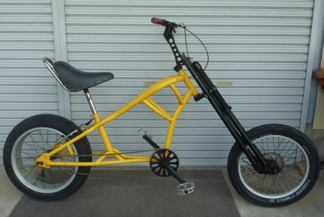 チョッパー自転車 スプリンガーフォーク　フロントディスクブレーキ　ジャンク扱い