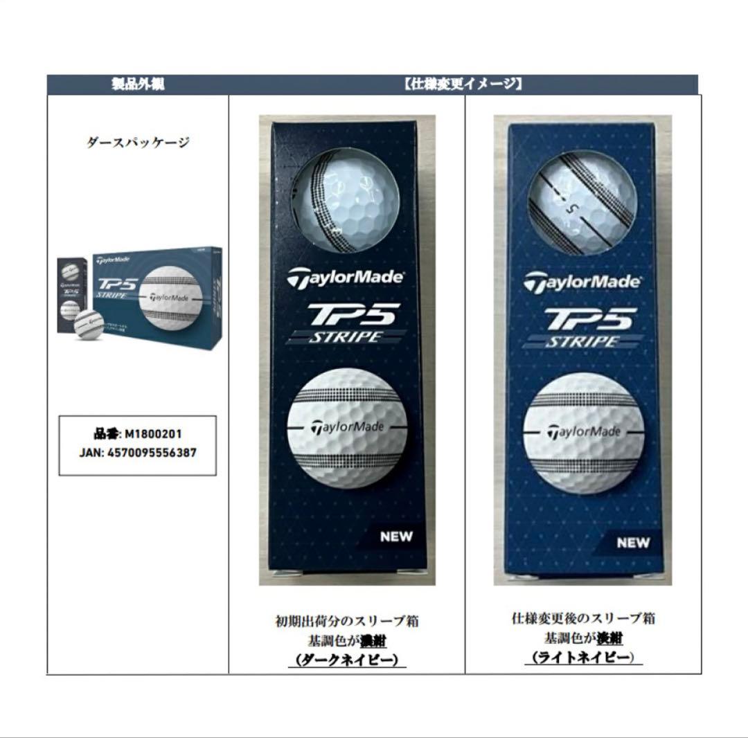 TaylorMade TP5 STRIPE ゴルフボール（3ダース）