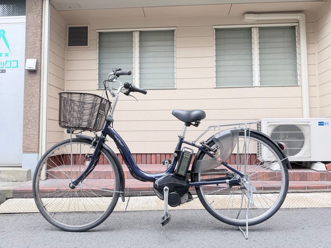 大阪府　ヤマハ　電動アシスト自転車 ネイビー 内装3段ギア