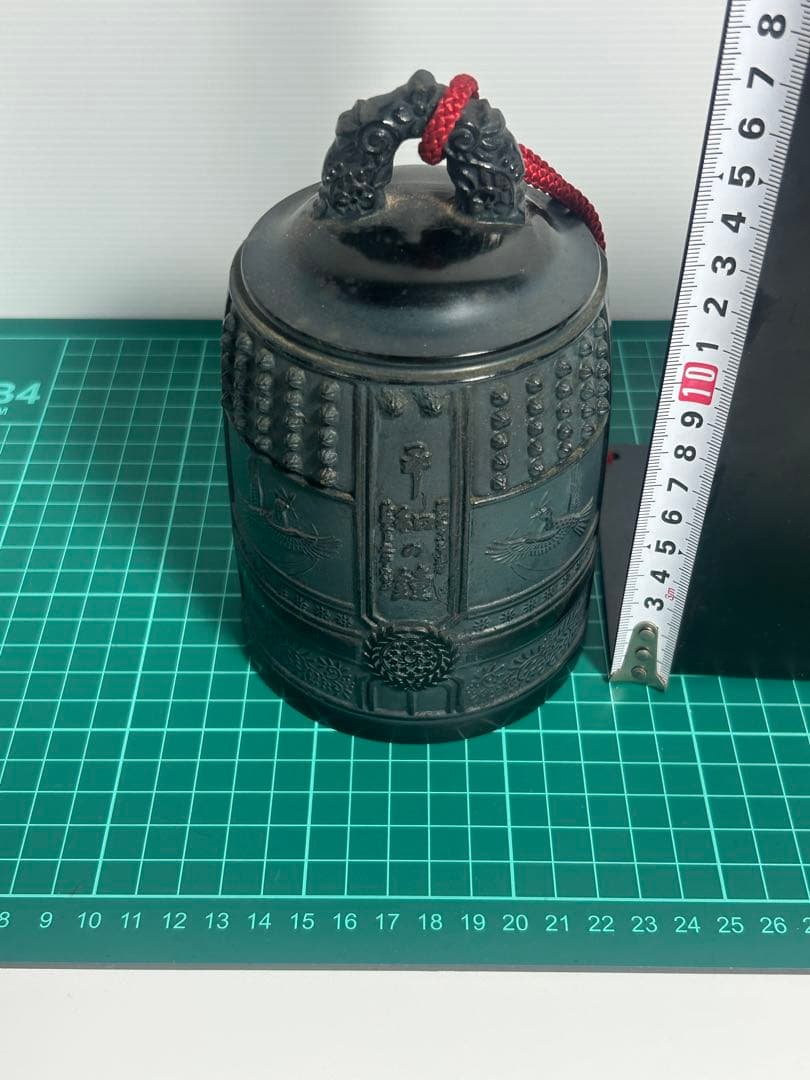 銅製 平和の鐘 置物 仏教美術 古美術 骨董 仏具 BELL OF PEACE