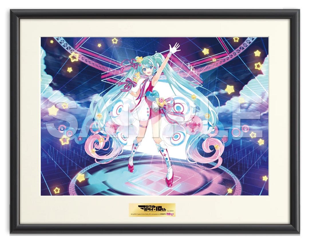 初音ミク マジカルミライ10th プリモアート 額縁 キャンバスアート シリアル