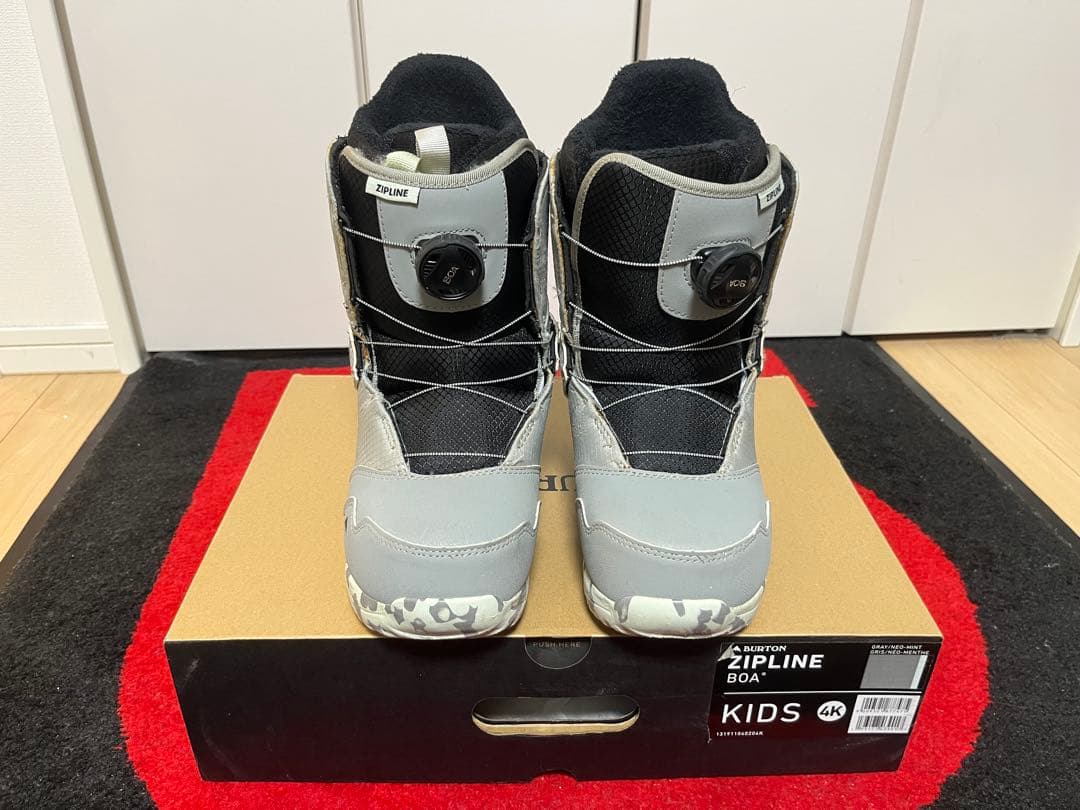 バートン　BURTON ZIPLINE BOAキッズ　スノーボードブーツ23cm