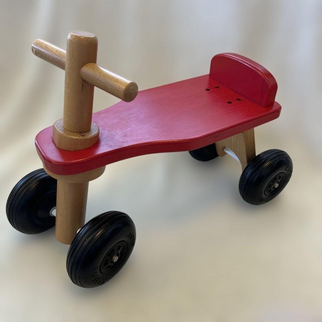 KOIDE マイカー 木のおもちゃ 赤い車 高級 日本製コイデ