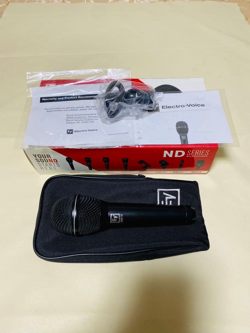Electro-Voice ND76 ダイナミックマイク美品・数回使用のみ(１)