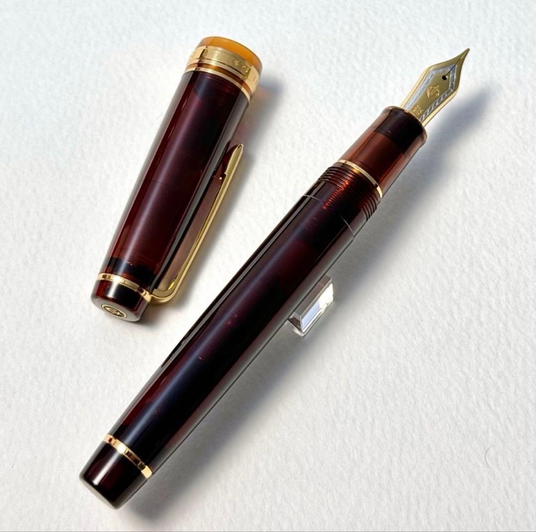 美品 未使用 sailor penセーラー万年筆 プロギア モカブラウン MF