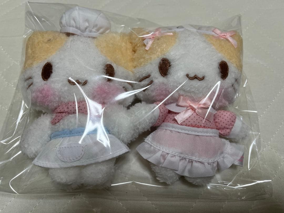 マシュマロみたいなふわふわにゃんこ マスコット　spinns 2点セット