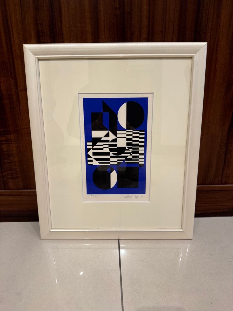 ヴィクトル・ヴァザルリ 『OB-Bleu』版画 シルクスクリーン Ed.250