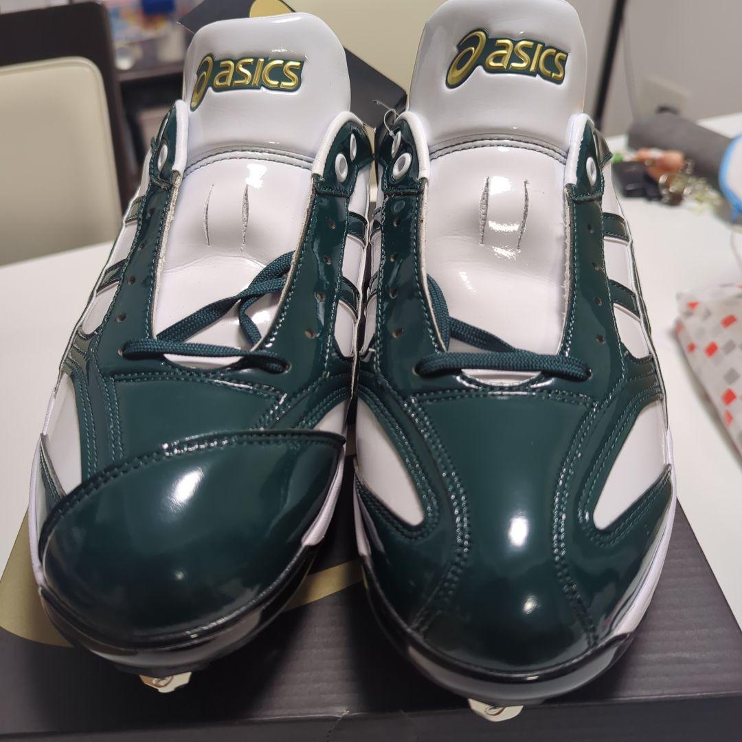 オーダーasics スパイクシューズ 28.0cm ダークグリーン
