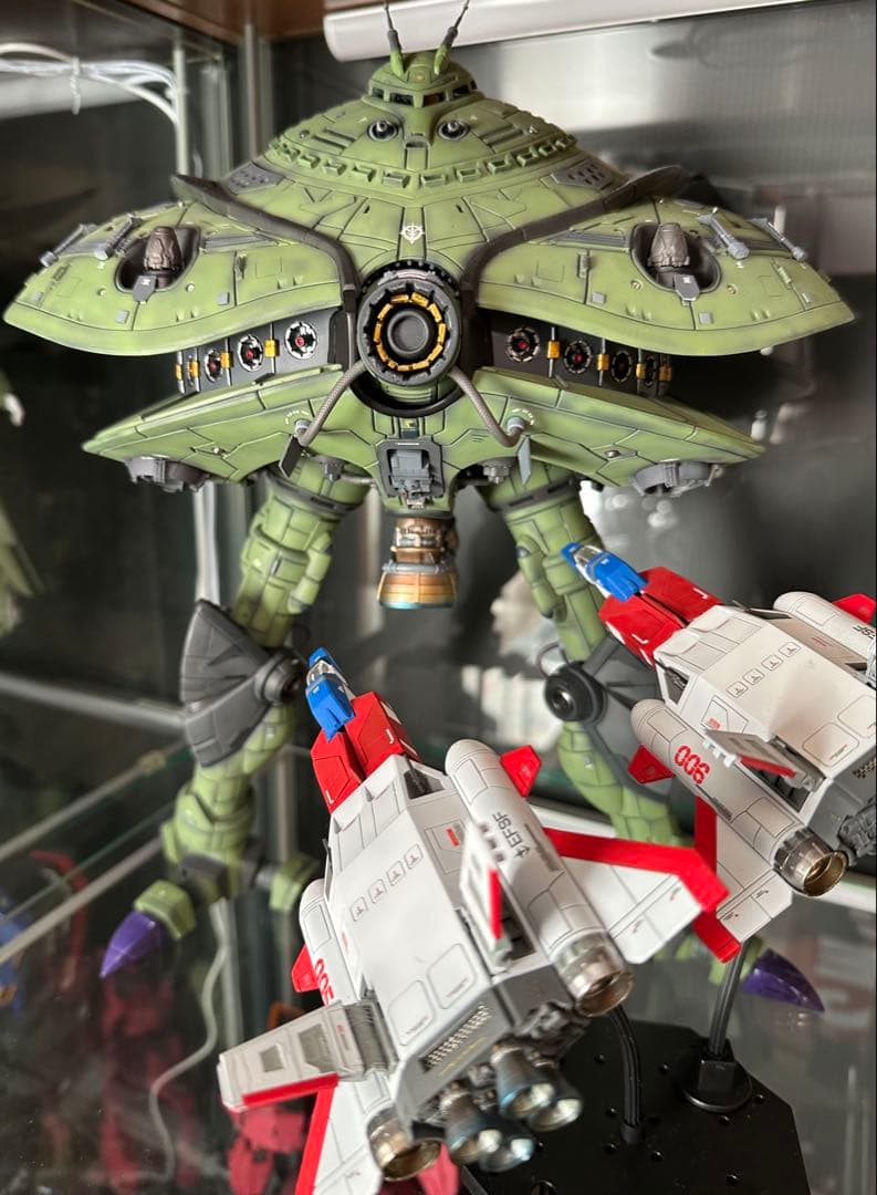ビグザム　巨大徹底改修一点物　ガンプラ　ガンダム　コアブースター2機