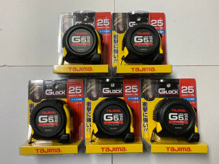 タジマ スケール コンベックス Gロック-25 GL25-55BL×5個