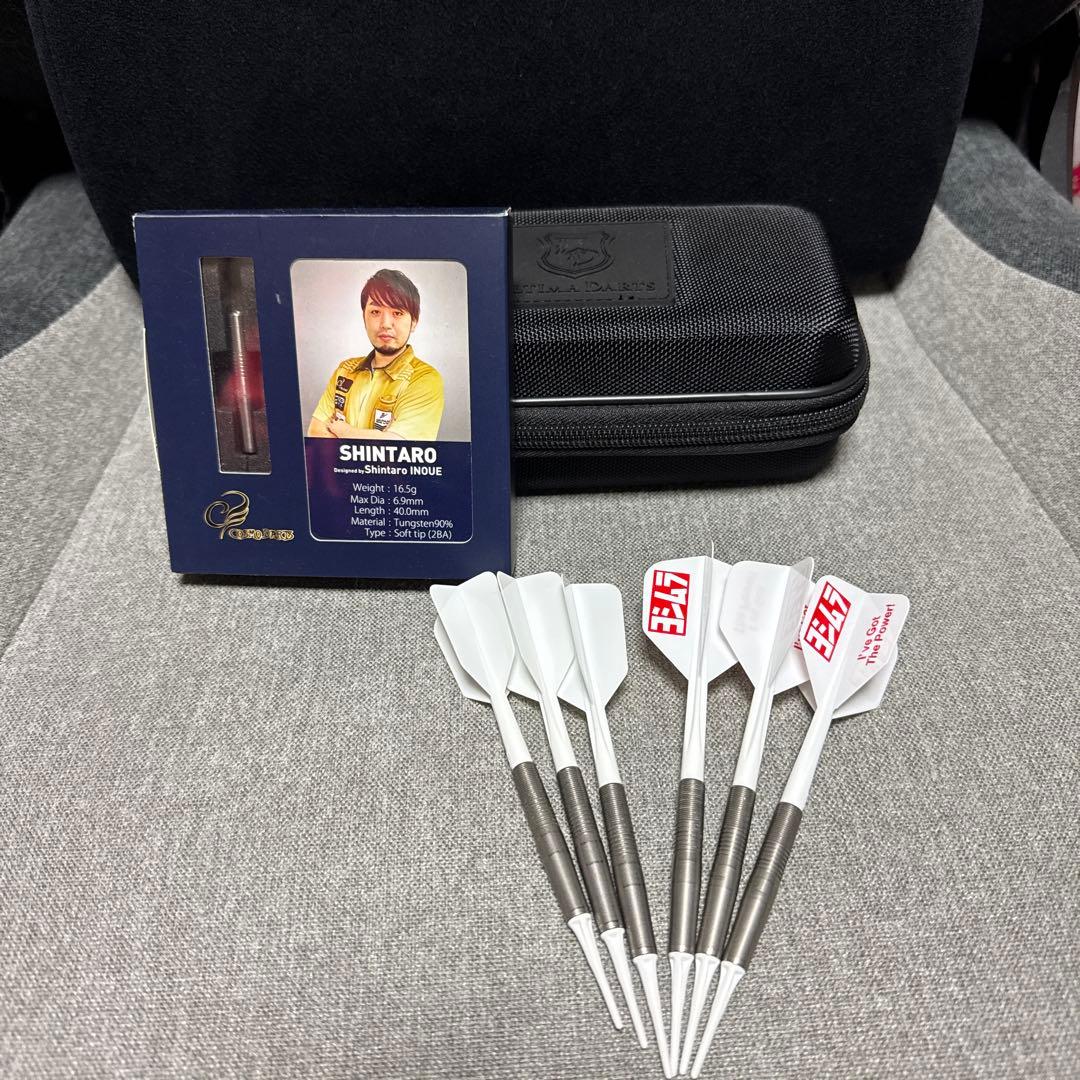 ダーツ井上晋太郎モデルバレル、ケース、フライトセット