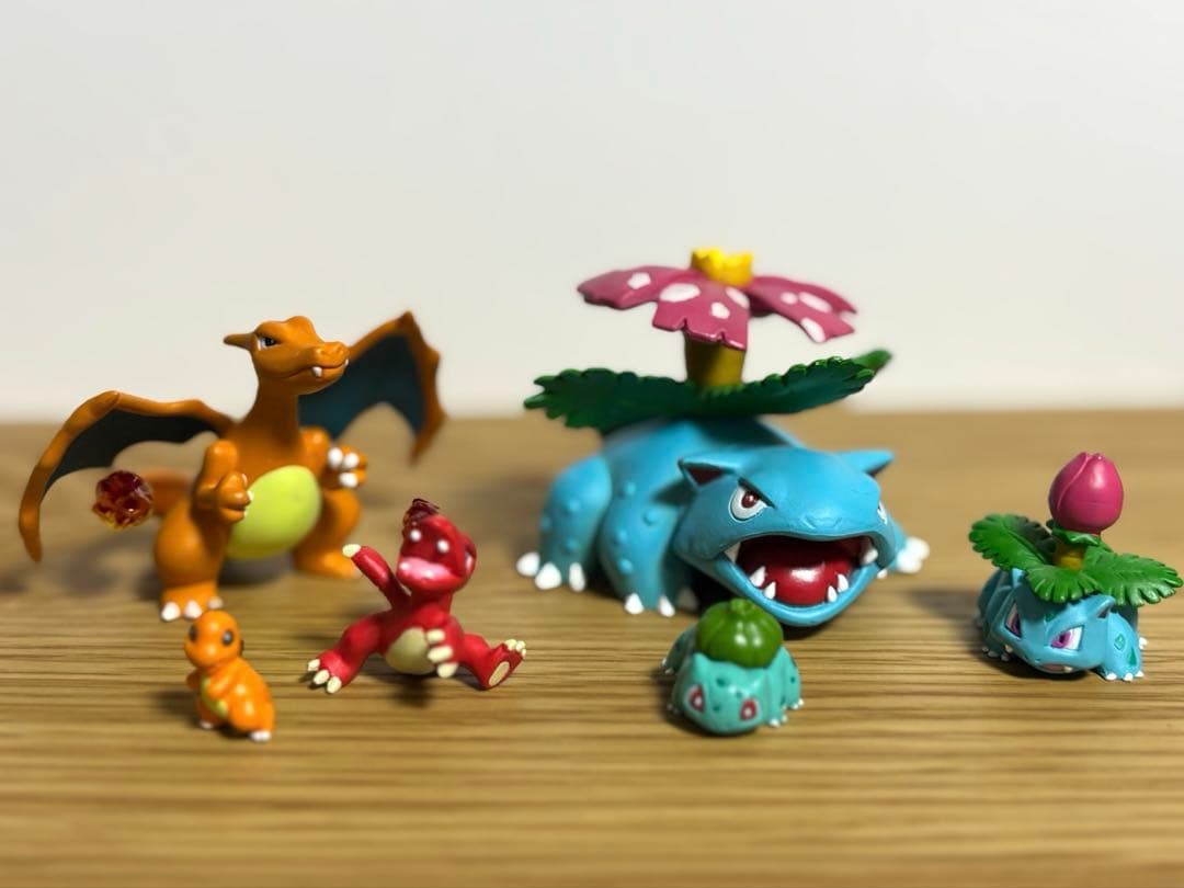 立体ポケモン図鑑　リザードン　フシギバナ　進化　6体セット　フィギュア　初期