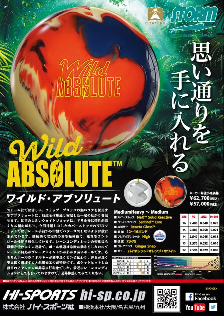 送料込み【新品】ワイルド・アブソリュート　ストーム　15ポンド2オンス 2