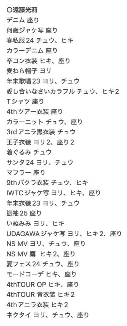 遠藤光莉 生写真まとめ売り