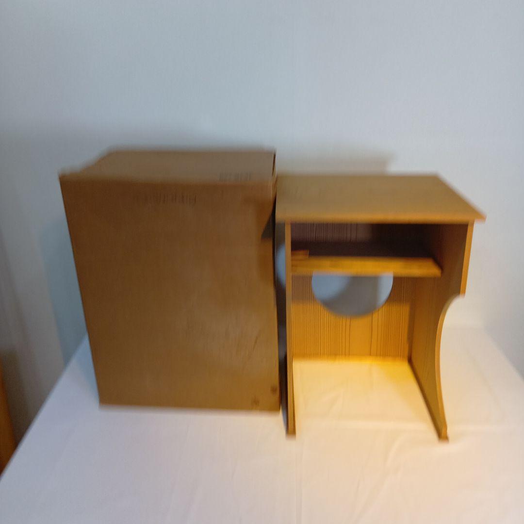 茶道具　抱清棚　杉木地　紙箱