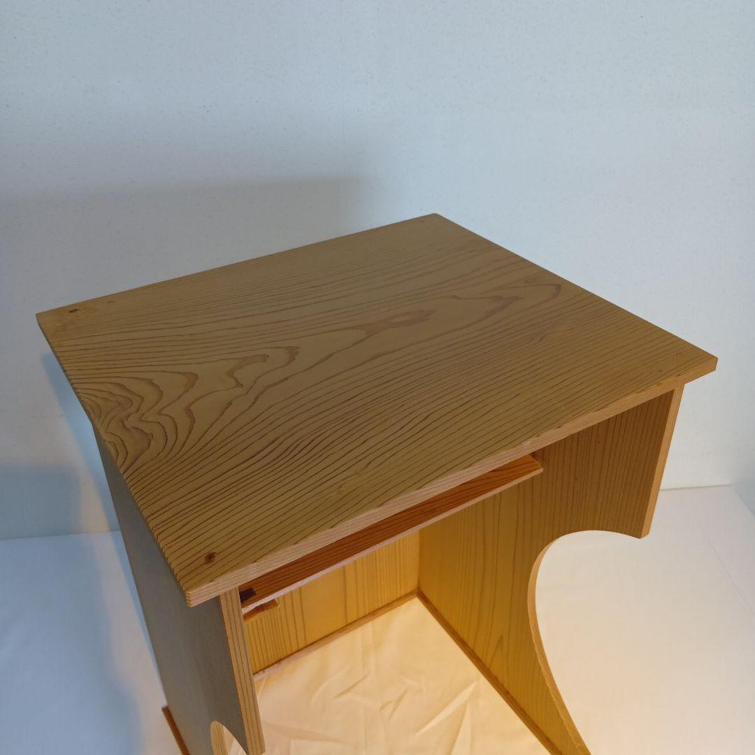 茶道具　抱清棚　杉木地　紙箱