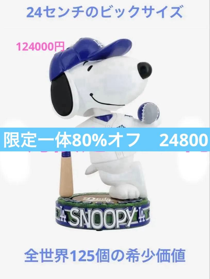 超激レア125個限定ロサンゼルスドジャース・スヌーピーシティコネクトボブルヘッド