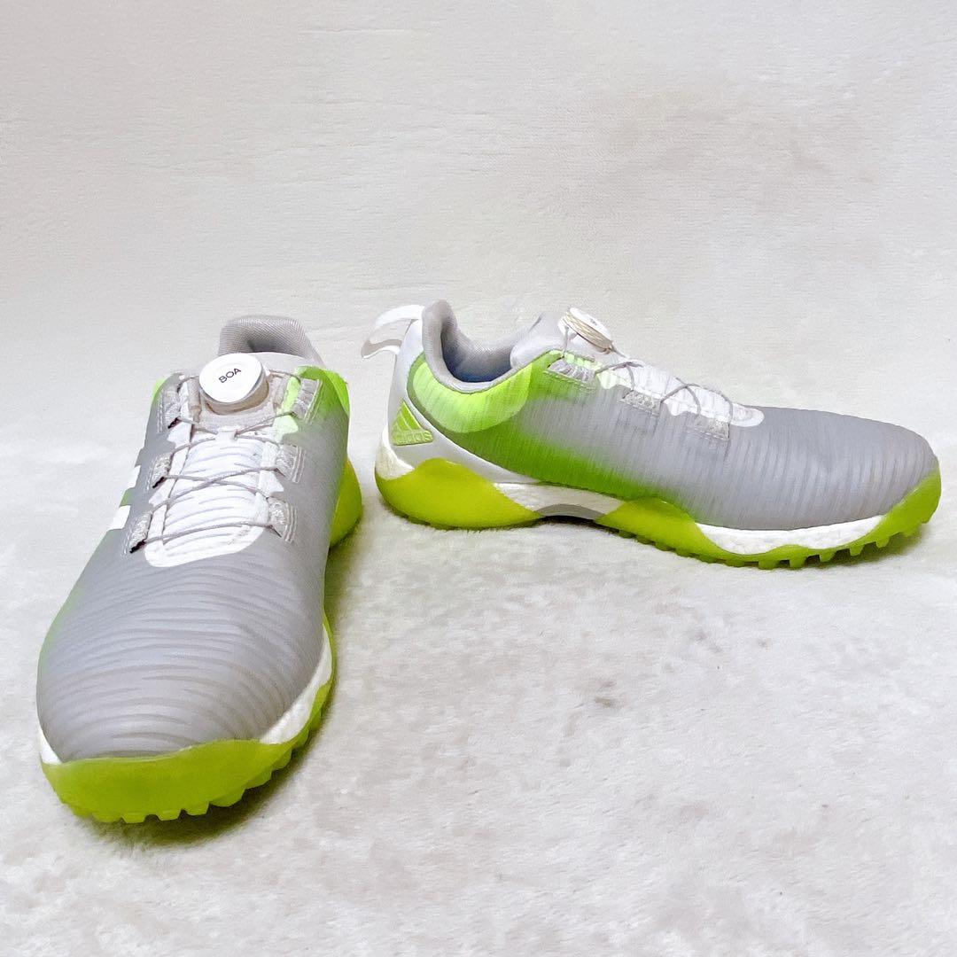 adidas　コードカオスBOA　ゴルフシューズ　26.5cm　スパイクレス　緑