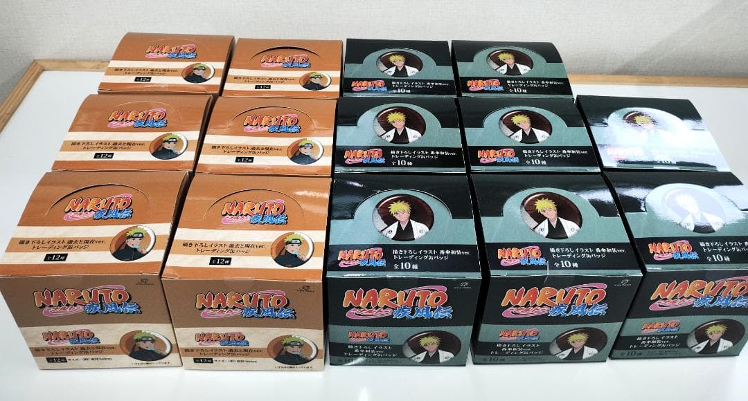 未開封14箱セット　NARUTO 疾風伝 描き下ろし缶バッジ BOX まとめ売り