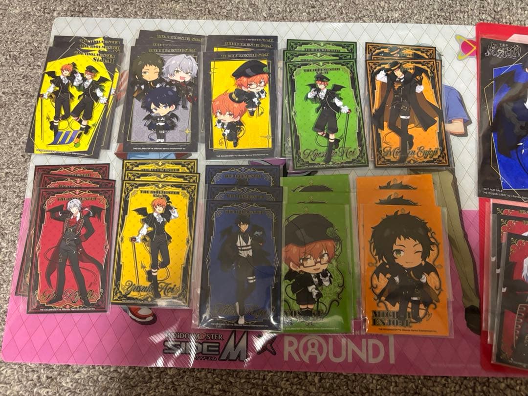 アイドルマスターSideMビックカメラコラボアクスタ、缶バッジ、トレカ
