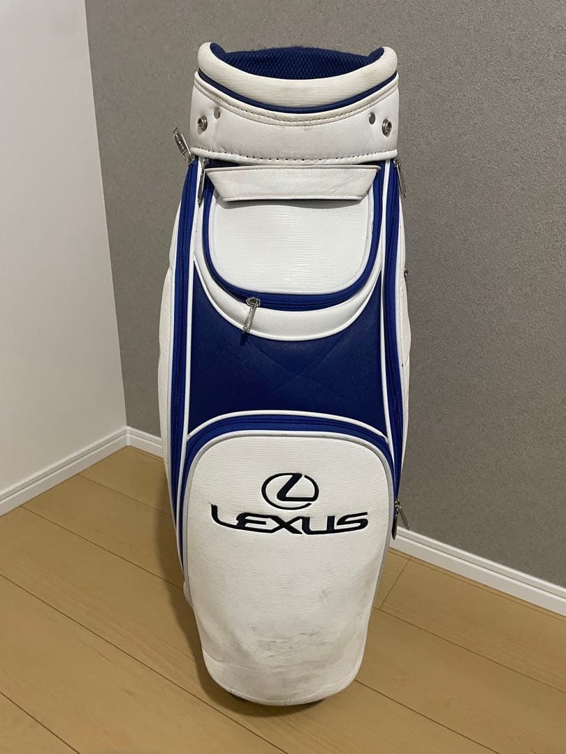 LEXUSディーラー限定　キャディバッグ ホワイト/ブルー
