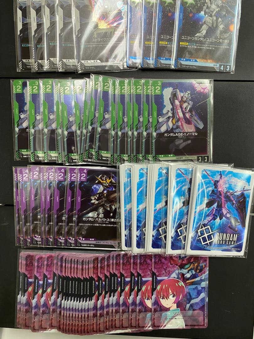 グ*売様 ガンダムカードカードゲーム　引退　プロモ　スリーブ　など