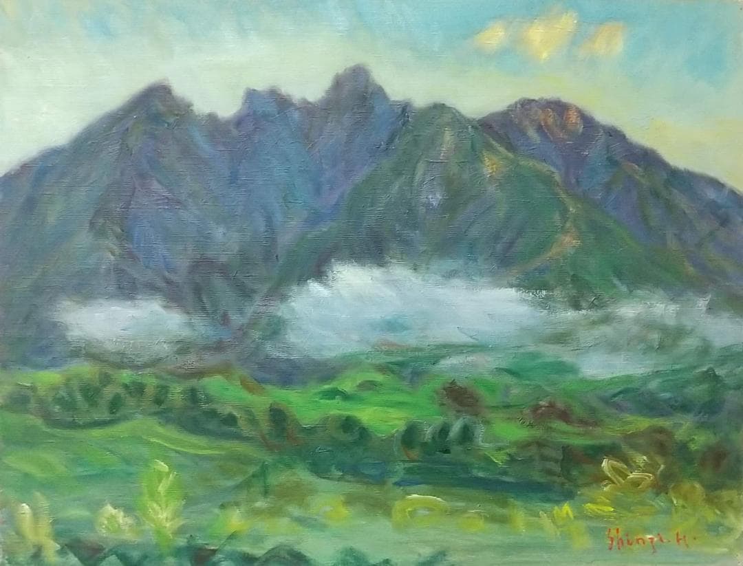絵画「根子岳」2006 P10 油絵