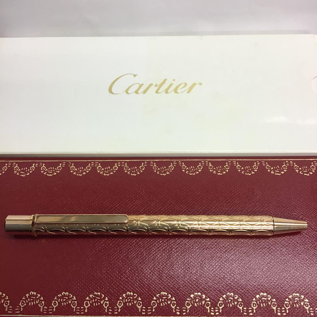 Cartierカルティエ　サントスC de ゴールド ボールペン 化粧箱付