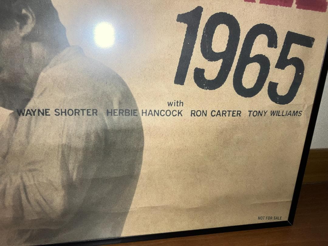 非売品！★マイルスデイヴィス Miles Davis プロモ用 額付 ポスター