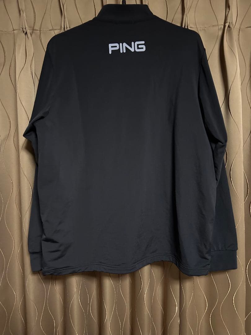 ✴︎✴︎新品未使用✴︎✴︎PING 定価14,300円　 ハーフジップシャツ ブラック